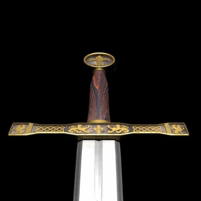 king arthurs sword 3D 模型 .c4d .max .obj .3ds .fbx .stl .blend 