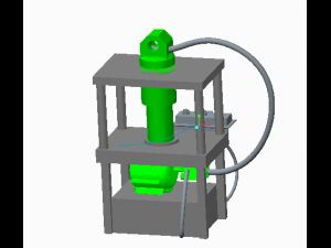 hydraulic press project Modelo 3D