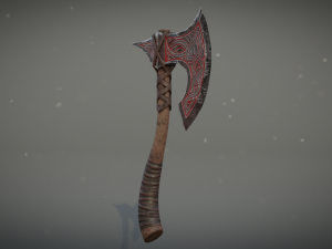 viking axe Modelo 3D