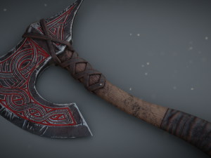 viking axe Modelo 3D