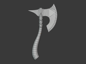 viking axe Modelo 3D