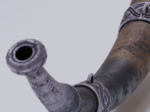 viking blowing horn 3D Модель