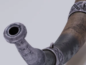 viking soprando buzina Modelo 3D