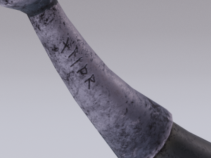 viking blowing horn 3D Модель