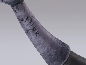 viking soprando buzina Modelo 3D