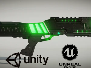 fucile da caccia di fantascienza Modello 3D