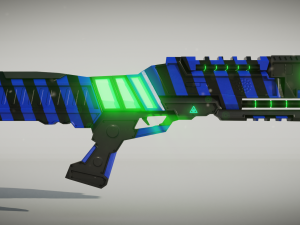 sci-fi shotgun 3D-Modell