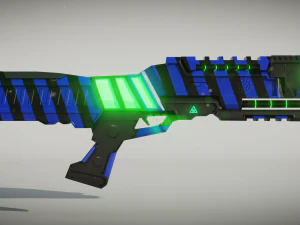 strzelba science-fiction Model 3D