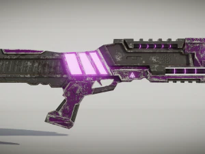 strzelba science-fiction Model 3D