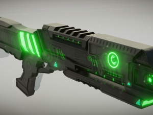 sci-fi shotgun 3D-Modell