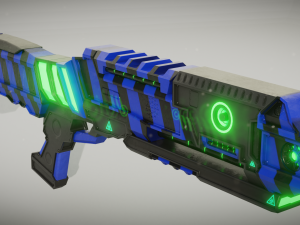 sci-fi shotgun 3D-Modell