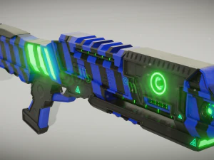 strzelba science-fiction Model 3D