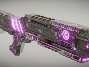 sci-fi shotgun 3D-Modell