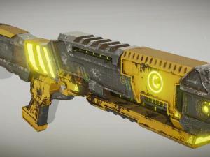 strzelba science-fiction Model 3D