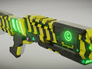 strzelba science-fiction Model 3D