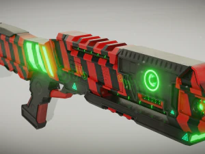 strzelba science-fiction Model 3D