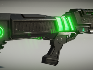 sci-fi shotgun 3D-Modell