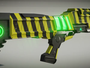 strzelba science-fiction Model 3D