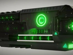 strzelba science-fiction Model 3D