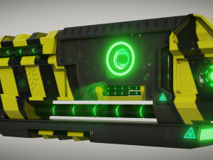 sci-fi shotgun 3D-Modell