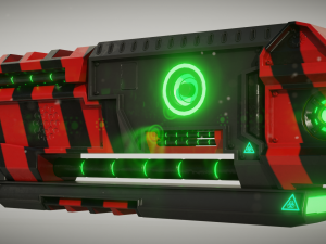 sci-fi shotgun 3D-Modell