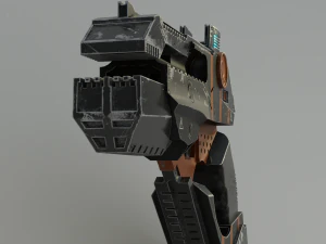 sci-fi pistol 3D Model