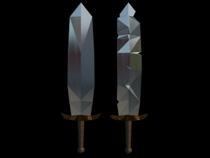 sword pack low poly 3D मॉडल