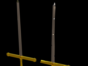 sword pack low poly 3D मॉडल
