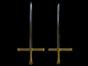 sword pack low poly 3D मॉडल