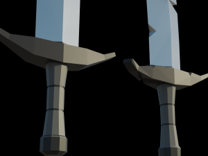 sword pack low poly 3D मॉडल
