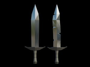 sword pack low poly 3D मॉडल
