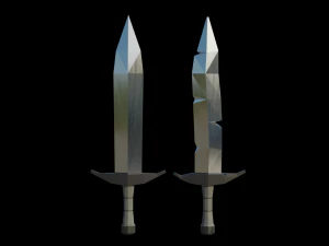 sword pack low poly 3D Model