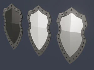 shield pack low poly 3D Model