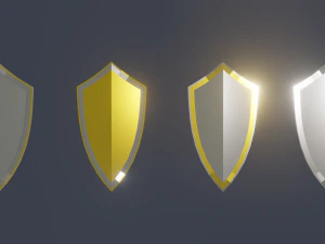 shield pack low poly 3D Model