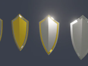shield pack low poly 3D Model