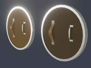 shield pack low poly Model 3D