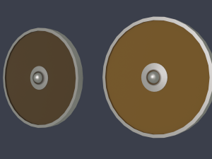 shield pack low poly Model 3D