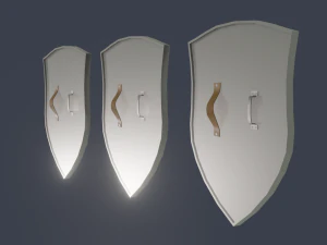 shield pack low poly 3D Model