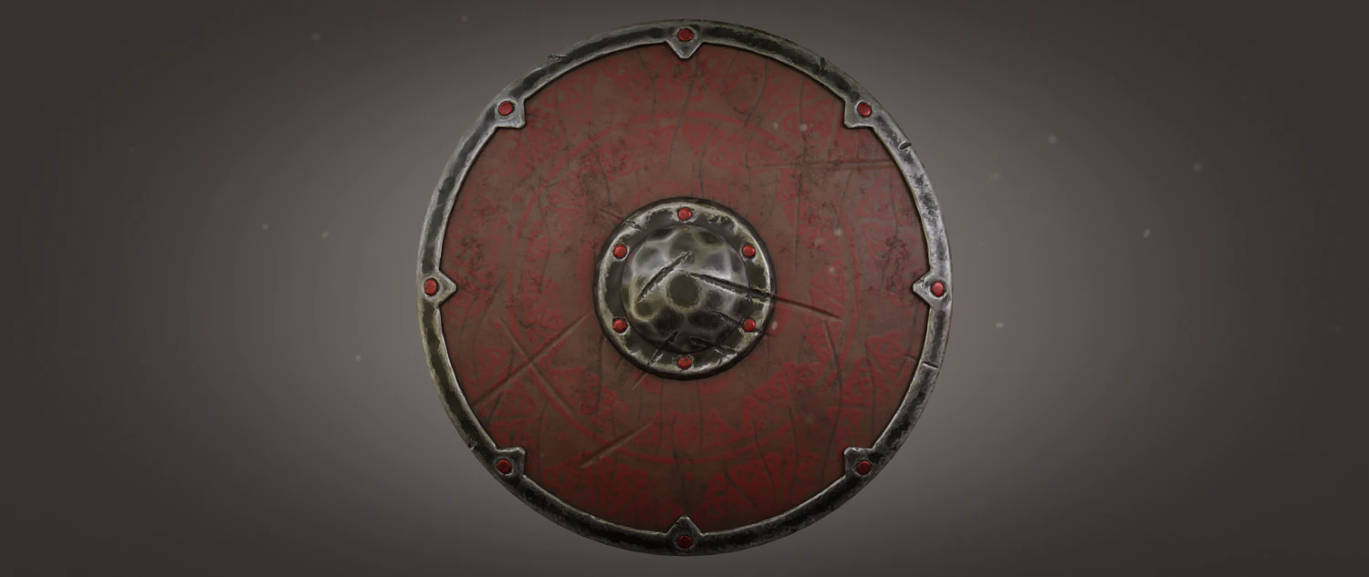 维京盾牌 3D 模型 .c4d .max .obj .3ds .fbx .stl .blend 