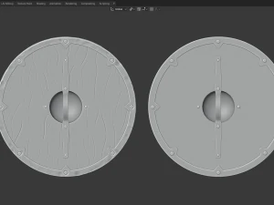 维京盾牌 3D 模型