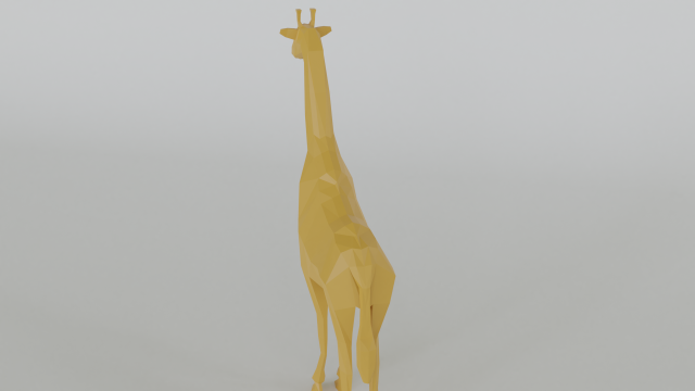 low poly giraffe Modello 3D .c4d .max .obj .3ds .fbx .stl .blend 