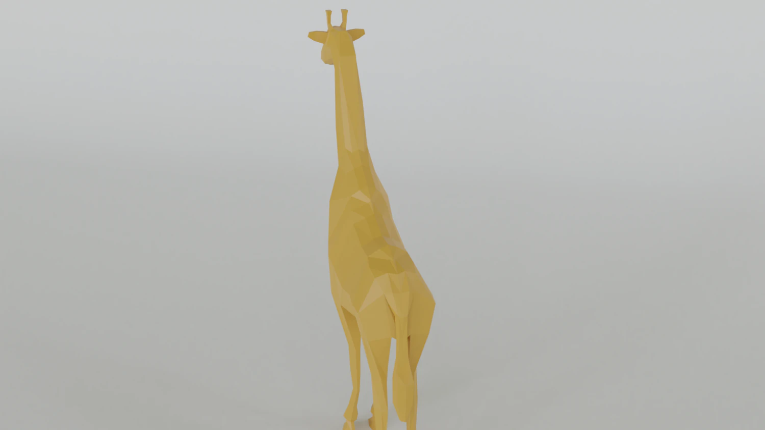low poly giraffe 3D Model .c4d .max .obj .3ds .fbx .stl .blend