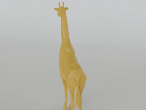 giraffa a basso poli Modello 3D