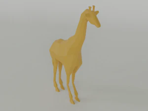 low poly giraffe 3D Model
