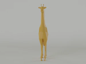 low poly giraffe 3D Model