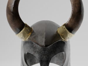 casco vikingo - viking helmet 3D Model