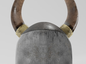 casco vikingo - viking helmet Model 3D