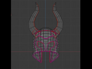 casco vikingo - viking helmet Model 3D