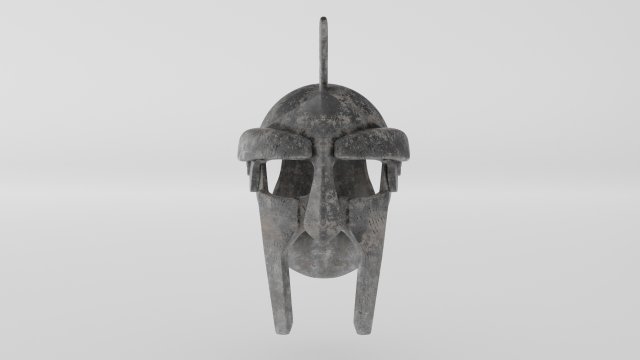 gladiator helmet 3D Model .c4d .max .obj .3ds .fbx .stl .blend