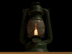 olie lantaarns 3D Model